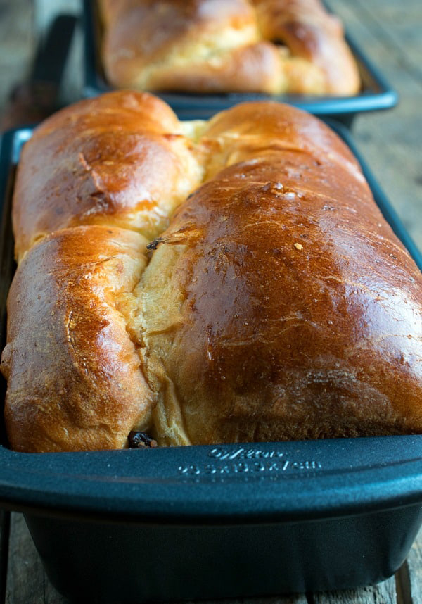 Babka, Polish sweet bread, golden and freshly baked